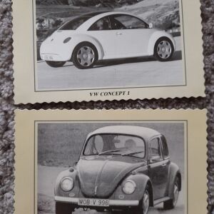 2 οδοντωτά καρτ ποστάλ Cosmocar Volkswagen