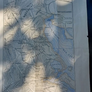 1897 Χάρτης απο γαλλικό βιβλίο για τον ελληνοτουρκικο πολεμο