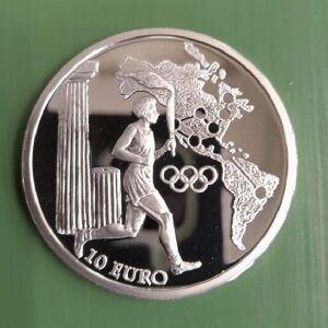 10 ευρώ 2004- Ολυμπιακή Λαμπαδηδρομία - Βόρεια και Νότια Αμερική