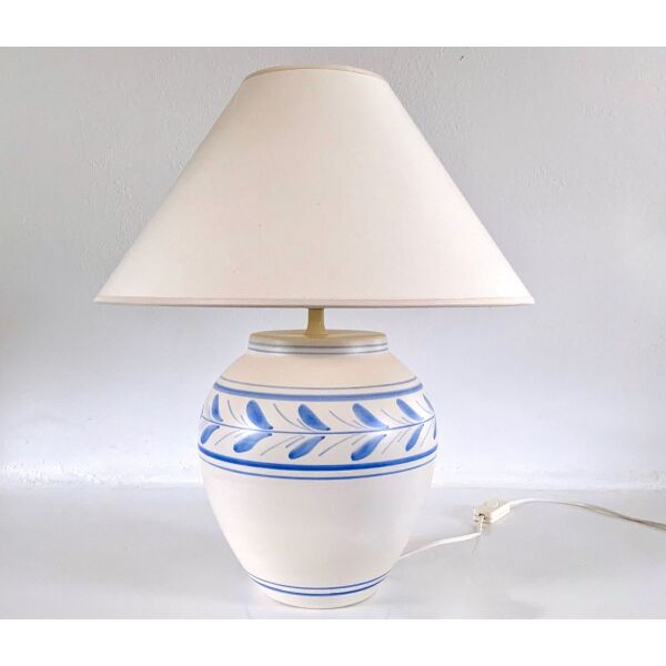 lampa portatif ispanias – keramiki me ifasmatino kapelo 40cm x 50cm