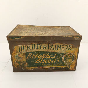 Κουτί Huntley &  Palmers Breakfast Biscuits Εποχής 1878-1900