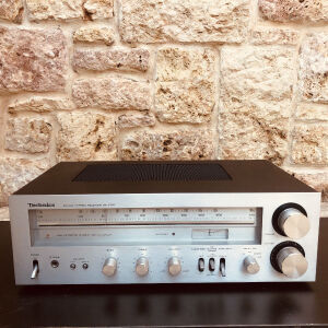 Technics SA-200 radio / Silver Grey / amplifier / Ραδιοενισχυτής μαζι με original operating instructions / 1986 / vintage / Retro