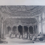1837 Παλάτι Eyoub Κωνσταντινούπολη η κατοικία  της Ασμέ Σουλτάνας χαλκογραφια