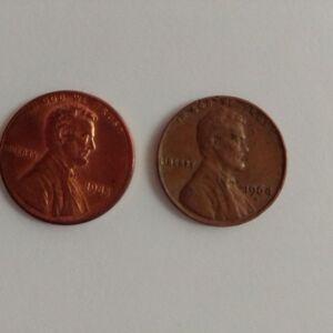 USA ONE cent 1964 & 1985