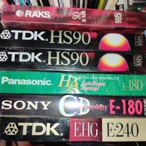 Κασετες VHS -6- Σφραγισμενες + VHS cleaner