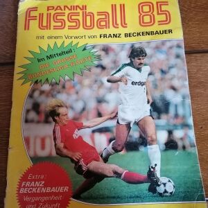 Άλμπουμ ποδόσφαιρο 1985 της panini στην γερμανική έκδοση φουλ συμπληρωμένο