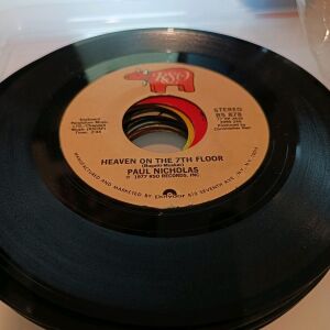 45 rpm δίσκος Paul Nicholas do you want my love & heaven on the 7th floor