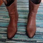Γυναικεια δερματινα μποτακια Exe cowboy boots