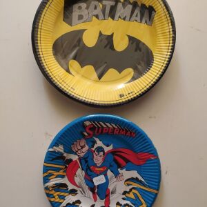 Πιατακια για παρτυ superman batman 1989 αθικτα