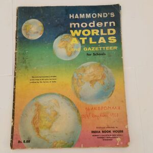 Hammond's Modern World ATLAS and Gazetteer for Schools Εποχής 1967
