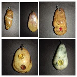 5 μενταγιόν από φυσική πέτρα