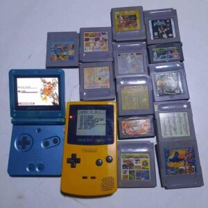 Game boy with games