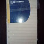 Δύο αυθεντικά Filofax Personal Ruled Notepaper (γαλάζιο και μπεζ)