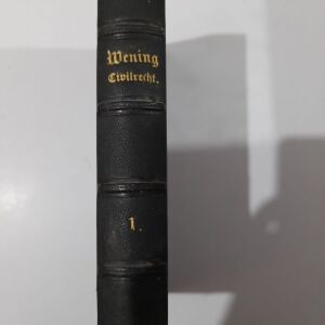 Wening Civilrecht παλαιό γερμανικό βιβλίο έκδοση 1837