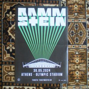 RAMMSTEIN - Promo poster της συναυλίας τους στην Αθήνα στις 30.5.2024 (Νέα έκδοση)