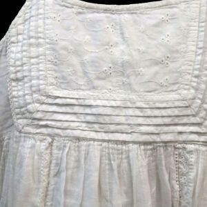 Λευκό βαμβακερό Raxevski φόρεμα