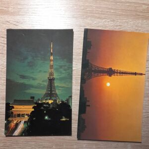 2 καρτ ποστάλ Τόκιο δεκαετίας 70 Ιαπωνία