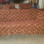 τετραθέσιος βελουδινος καναπές-κρεβάτι κ'3 πολυθρονες για σαλόνι από Γερμανία