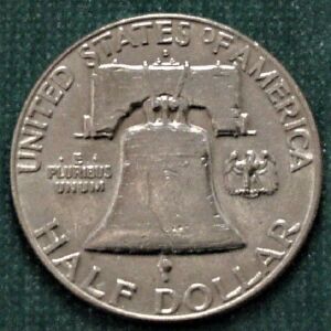 SILVER ½ Dollar 1960 "Franklin Half Dollar".@2
