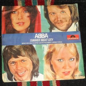 δισκος βινυλιου 45 στροφων ABBA SUMMER NIGHT CITY POLYDOR  2001 810