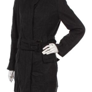 Zara Basic Σκούρο Γκρι Παλτό με ζώνη size L