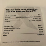 Nike Air Force sneakers for girls size 29