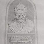 1770 Χαλκογραφία Αρχημίδης με τρεις σελίδες ιστορία του σε αγγλικά