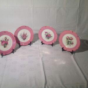 4 πιάτα τοίχου διακοσμητικά (ροζ)