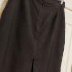 Ψιλόμεση pencil φούστα Rhodes & Beckett, σκούρο ανθρακί/μαύρο, μέγεθος medium
