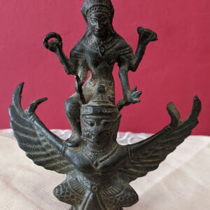 Bronze statue of the Vishnu God overhanging Garuda! Έτος 1800!