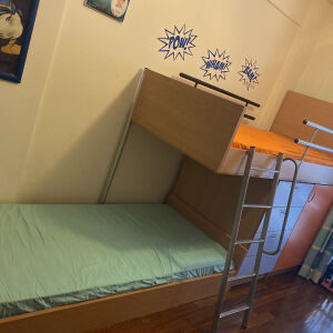κουκέτα με 2 κρεβάτια και αποθηκευτικούς χώρους