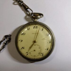 Zenith πολύ παλιό ελβετικό ρολόι τσέπης