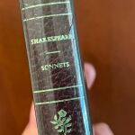 William Shakespeare sonnets in English.  Βιντάζ αγγλικό βιβλίο