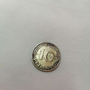 10 pfennig 1950 γερμανικό κέρμα