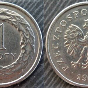 ΠΟΛΩΝΙΑΣ 1 ZLOTY 1992, 1 ZLOTY COIN Polska 1992