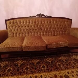 Σαλόνι Λουδοβίκου, τετραθέσιος καναπές, 2 πολυθρόνες, 2 καρεκλοπολυθρόνες