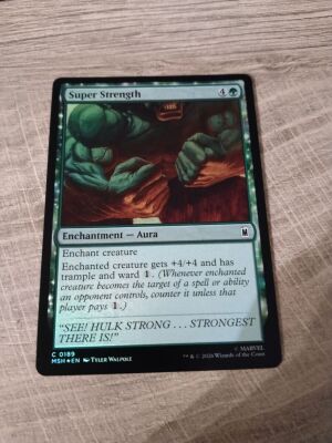 Magic the Gathering Super Strength foil card