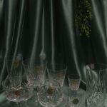 Ποτήρια Cristal D'arques "Chantilly Taille Beaugency" 42 τμ. Γαλλικό κρύσταλλο του 1970.