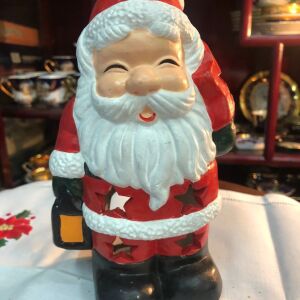 Vintage Χριστουγεννιάτικος κεραμικός Άγιος Βασίλης ρεσώ…Άθικτος
