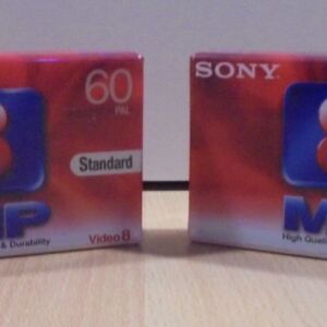 Sony video 8 P5-60MP3 δύο κασέτες βιντεοκάμερας 60 λεπτών