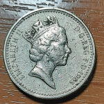 3 Βρεττανικά νομίσματα των ετών 1975 έως 1994