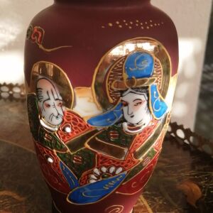 Διακοσμητικό Βάζο Ασιατικής Τέχνης Επιχρυσωμένο