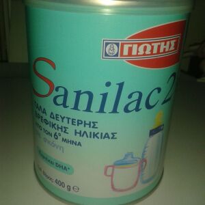 γάλα 2ης βρεφικής ηλικίας Γιώτης Sanilac 2 - 400 gr