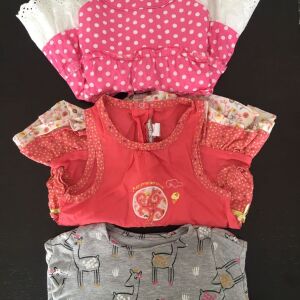 Βρεφικα φορεματακια για κοριτσακι 6 μηνων + Δωρο μπλουζακι