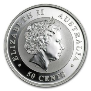 50 Cents 2012, Μιση Ασημένια Ουγγιά ''AUSTRALIAN KOALA''  .