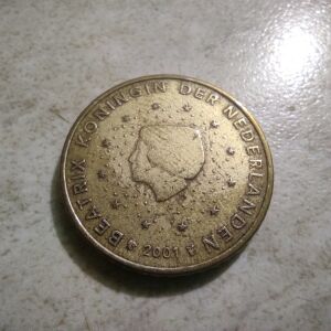 2001 Beatrix Koningin Der Nederlanden 50 cents