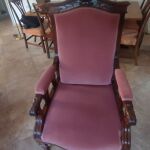 Θρόνοι - Καρέκλες - Αντίκες  με βελούδινη επένδυση (4 κομμάτια)