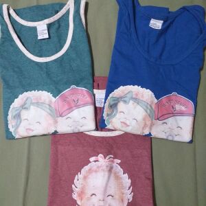 (3) μπλουζάκια για κορίτσι ή αγόρι Νο 14