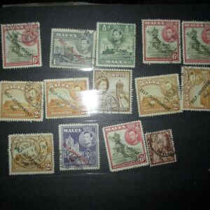 Συλλογή 14 γραμματόσημων Μάλτας