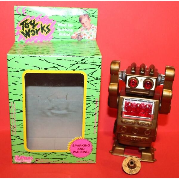 Playmakers Toy Works Sparking Robot. kourdisto rompot parolo pou ine kenourgio ke litourgi, to koumpi pou kourdizi eine spasmeno. timi 13 evro